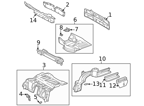 Rear Body for 2002 Mercedes-Benz SLK 32 AMG&reg; #0