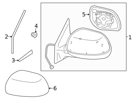 Outside Mirrors for 2015 Mitsubishi Outlander Sport #0