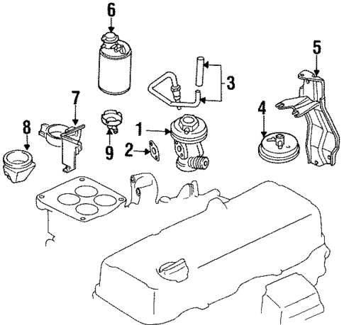 EGR System for 1989 Nissan D21 #0