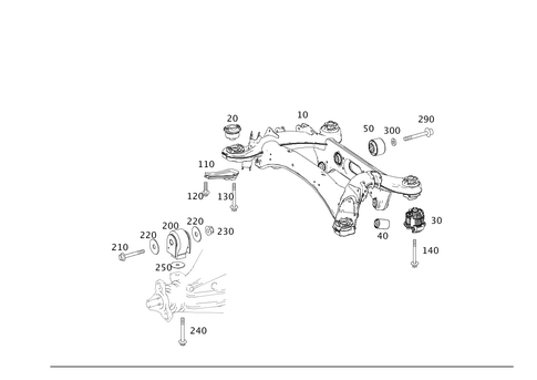 Rear Axle Carrier for 2014 Mercedes-Benz E400 #0