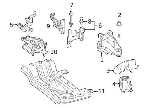 Engine & Trans Mounting for 2019 Mercedes-Benz E300 #1