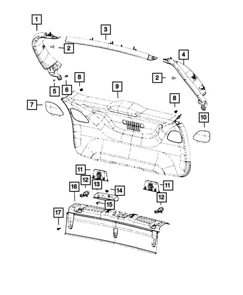 Liftgate Panel and Scuff Plate for 2021 Jeep Compass #0