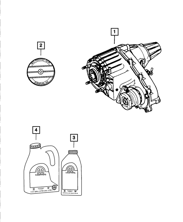 R2853308AE - NV233; Transfer Case: Transfer Case for Mopar Image