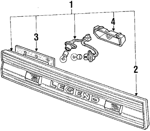 Finish Panel for 1990 Acura Legend #0