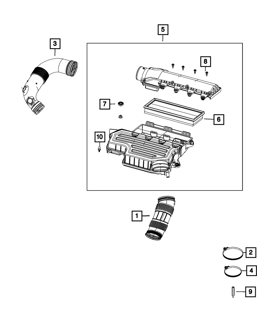 Air Inlet Duct - Mopar (68444088AA)