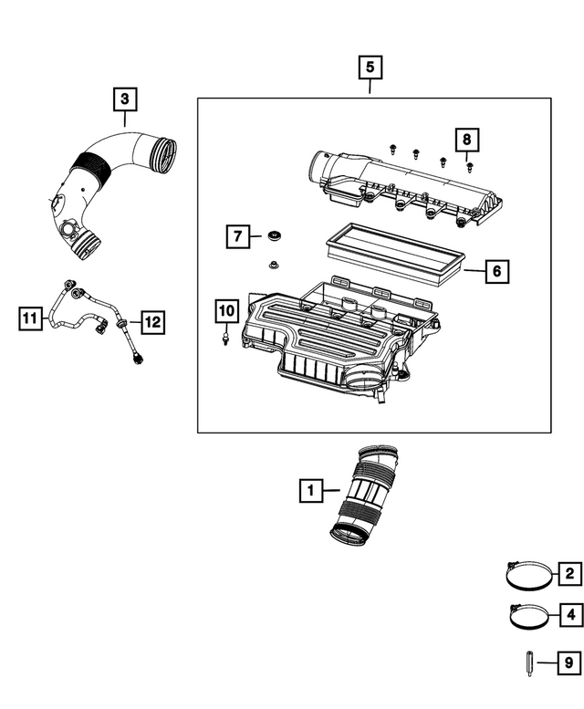 68579078AA - : Air Cleaner for Mopar Image