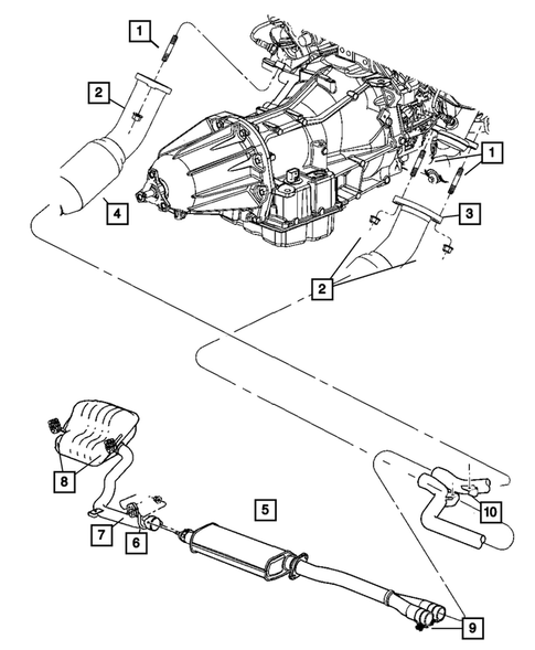 Exhaust System for 2007 Dodge Charger #0