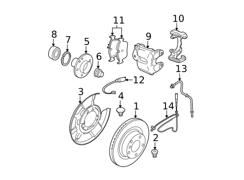 Brake Components for 2011 BMW 335d #1