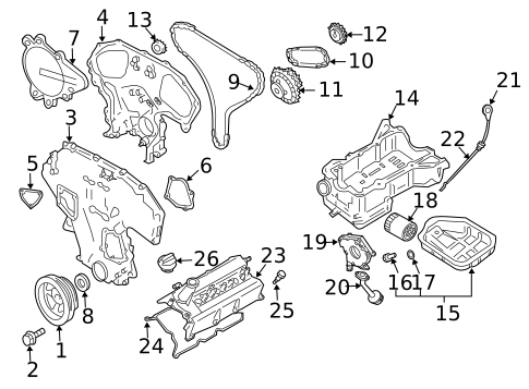 Engine Parts for 2009 Nissan Xterra #0