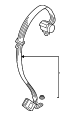 3G8857807BRAA - : Center Seat Belt for Volkswagen: Arteon Image