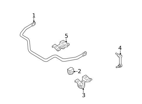 Stabilizer Bar & Components for 2005 Nissan 350Z #0