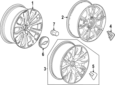 Wheels for 2022 Chevrolet Silverado 1500 LTD #2