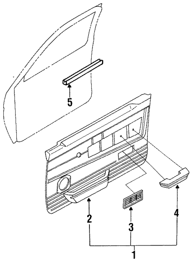 8091159G16 - : Map Pocket for Nissan: Pathfinder Image