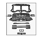 68719406AB - Body: Grille for Ram: 2500, 3500 Image