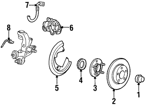 Rear Brakes for 1997 Lincoln Continental #0