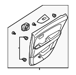 833012H1108M - : 2007-2009 Hyundai Elantra - Door Trim Panel for Hyundai: Elantra Image