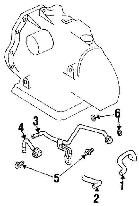 Trans Oil Cooler Lines for 2001 INFINITI G20 #0
