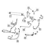 52089487AA - Steering: Power Steering Supply Hose for Mopar Image