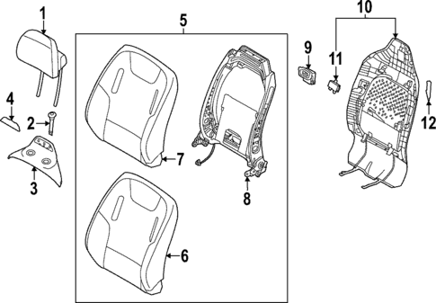 Driver Seat Components for 2025 Kia EV6 #0