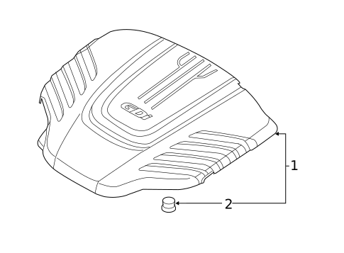 Engine Appearance Cover for 2015 Kia Sedona #0