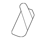 91568SV4003 - Body: Back Glass Reveal Molding Clip for Honda Image