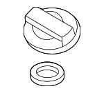 265102M010 - Engine: Filler Cap for Kia: Carnival, K4, K5, Rio, Seltos, Sorento, Sportage Image