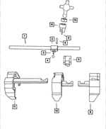 5015951AB - Manual Transmission 5 Speed: Selector Shaft for Mopar Image