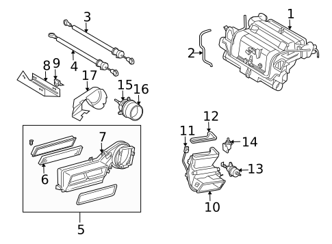 Evaporator & Heater Components for 2003 Dodge Sprinter 2500 #1