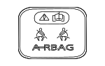XF2Z14B217AA - Body: Air Bag Label for Ford: Focus | Lincoln: LS Image