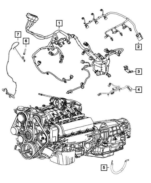 68273427AC - Electrical: Engine Wiring for Mopar Image image