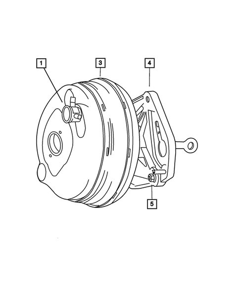 Power Brake Booster for 2002 Jeep Liberty #0