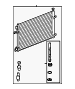 39025498 - HVAC: Condenser for Saab: 9-5 Image