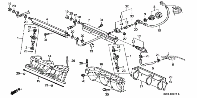 Fuel Injector (1) for 1998 Acura CL #0