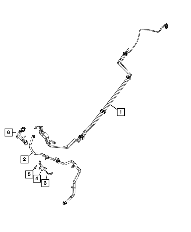 « 68420289AA – Fuel and Accelerator Pedal : Alimentation Et Retour De Carburant Tube pour Mopar Image »