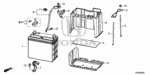 32411TR0000 - Electrical/Exhaust/Heater/Fuel: BRACKET, STARTER CABLE for Honda Image
