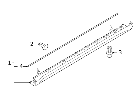Exterior Trim - Pillars for 2009 Suzuki SX4 #0