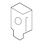 XR848059 - Body: Radiator Mount Nut for Jaguar: E-Pace, F-Pace, F-Type, I-Pace, XE, XK, XKR, XKR-S Image