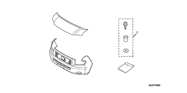 Nose Mask (Full) (1) for 2007 Honda Ridgeline #0