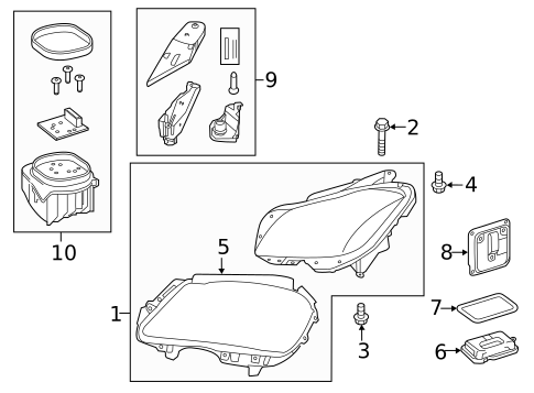 HEADLAMP COMPONENTS for 2017 Mercedes-Benz CLS63 AMG S #0