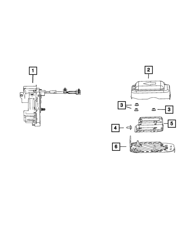 56038962AD - Restraints: Occupant Restraint Control Cover for Mopar Image