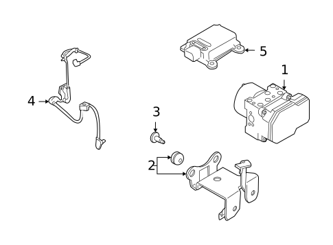 ABS Components for 2009 Kia Rondo #0