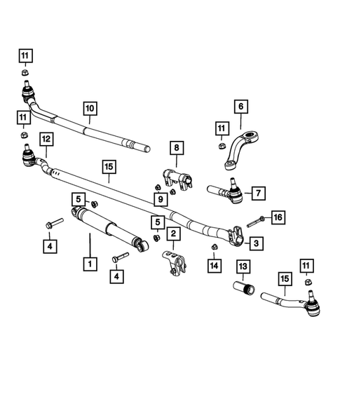 Steering Linkage, and Steering Shock for 2016 Jeep Wrangler #0