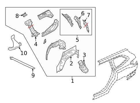 Inner Structure for 2025 Subaru Ascent #0