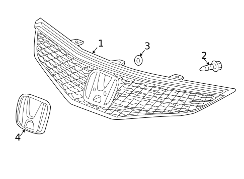 Grille & Components for 2011 Honda Fit #0