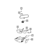 68381526AB - Glass: Inside Rear View Mirror for Mopar Image