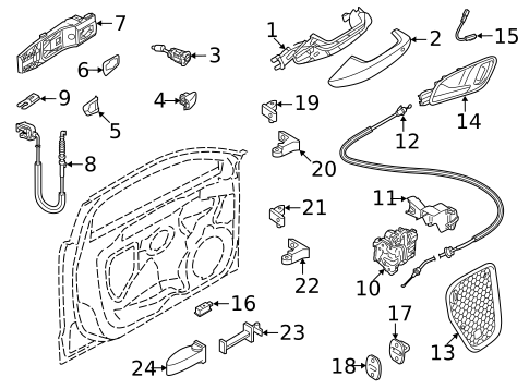 Lock & Hardware for 2024 Audi A3 Quattro #0
