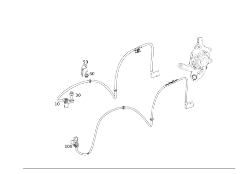Rear Axle Wiring for 2014 Mercedes-Benz SLS AMG #0