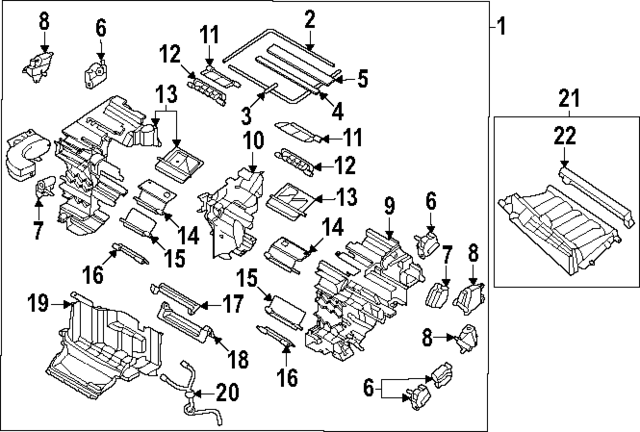 97205JI000 - : AC &amp; Heater Assembly for Hyundai Image