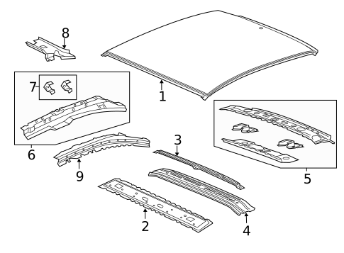 Roof & Components for 2011 Chevrolet Volt #0