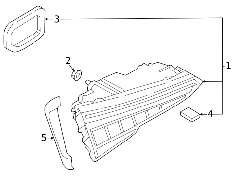 Backup Lamps for 2019 Audi A4 Quattro #0